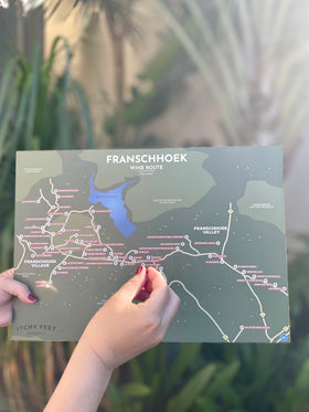 Franschhoek Wine Route Pin Map