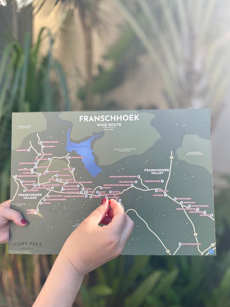 Franschhoek Wine Route Pin Map