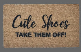 Cute shoes take them off