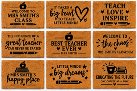 Personalised Teacher Doormat