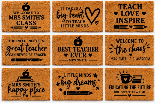 Personalised Teacher Doormat