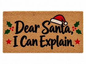 Dear Santa, I Can Explain Christmas Doormat