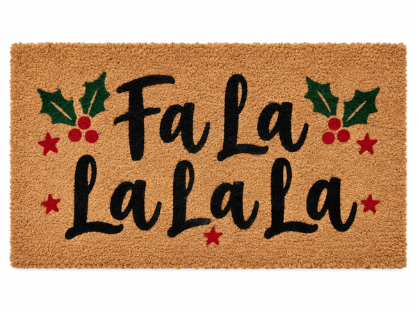 Fa La La La La Christmas Doormat
