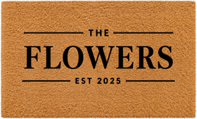 Personalised Family Doormat – Surname & Est. Year