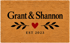 Personalised Couple Doormat – Names & Est. Date