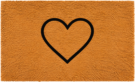Simple Heart Doormat