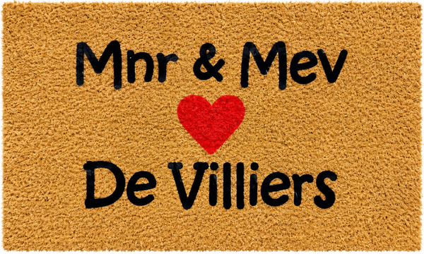 Mnr & Mev - rooi hart
