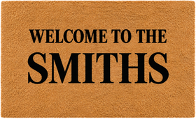 Personalised Surname Doormat – Welcome to the