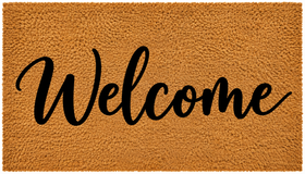Welcome Script Doormat