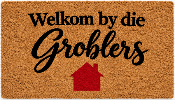 Personalised House Doormat – Welcome / Welkom