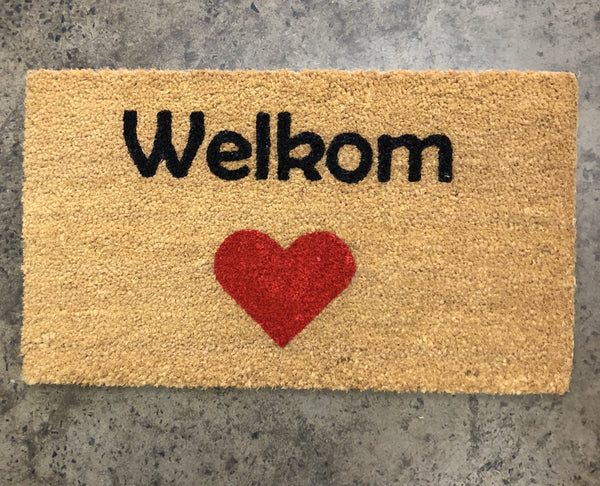 Welkom - rooi hart