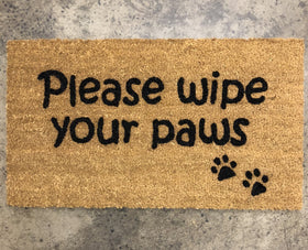 Wipe your paws