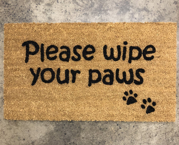 Wipe your paws