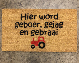 Hier word geboer, gejag en gebraai