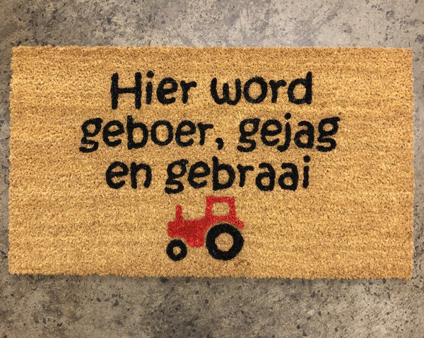 Hier word geboer, gejag en gebraai