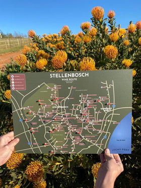 Stellenbosch Wine Route Pin Map