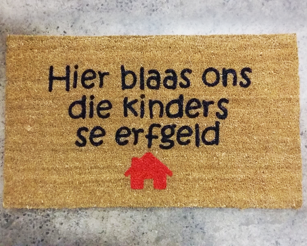 Hier blaas ons die kinders se erfgeld