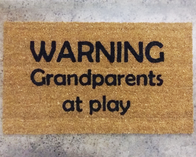 Warning grandparents at play