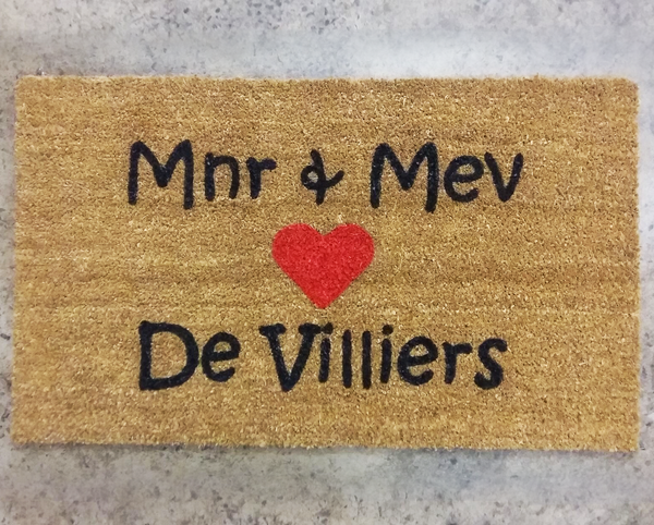 Mnr & Mev - rooi hart